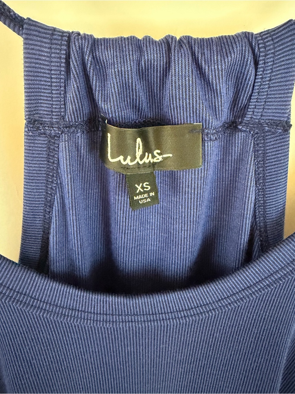 Chill Zone Navy Blue Ribbed Mini Swing Dress - Picture 6 of 8